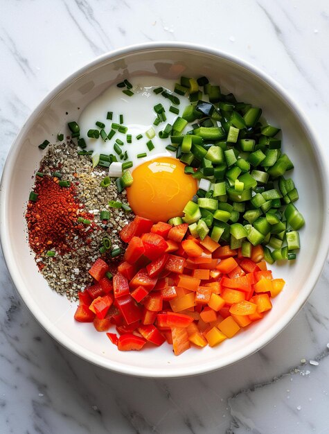 Zdrowe danie w misce